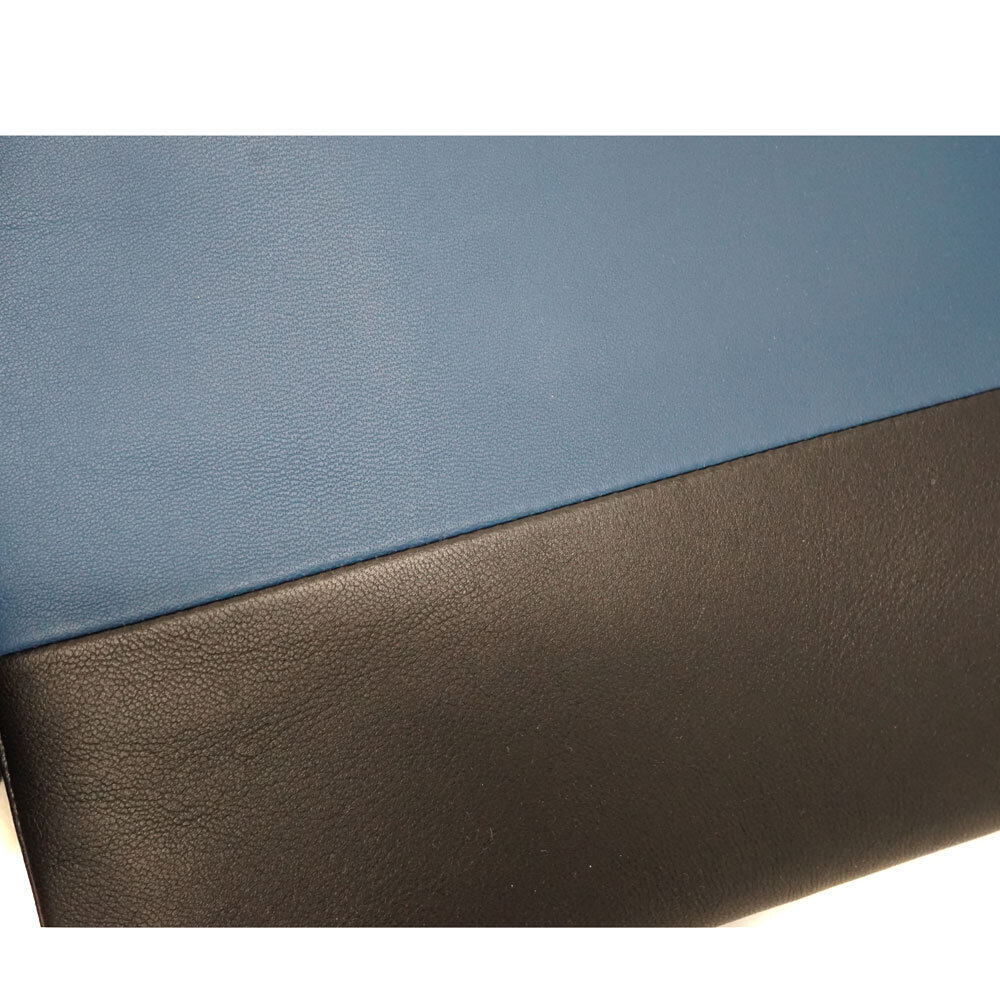 Celine Bicolor Clutch Bag Shoulder Leather Blue Black - Picture 8 of 11